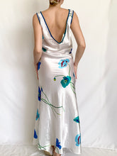 Load image into Gallery viewer, Floral 1980s Valentino Slip Gown Dress (L)