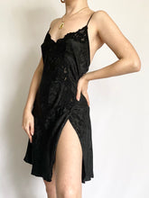Load image into Gallery viewer, Pure Silk Nightfall Slit Slip Dress (S)