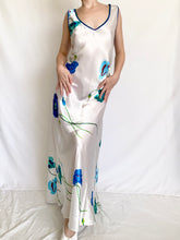 Load image into Gallery viewer, Floral 1980s Valentino Slip Gown Dress (L)