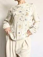Load image into Gallery viewer, Floral Embroidered Sweater (S)