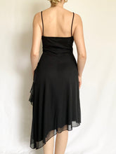 Load image into Gallery viewer, Black Magic Asymmetrical Evening Dress (S)