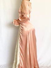 Load image into Gallery viewer, Pink Satin Gunne Sax Renaissance Princess Gown (XS)
