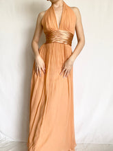 Load image into Gallery viewer, Silk Apricot Ribbon Sash Gown (4)