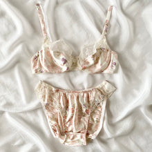 Load image into Gallery viewer, Vintage Valentino Floral Bra and Panty Set (34B)