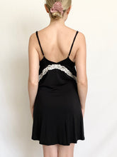 Load image into Gallery viewer, Lace Trim Victoria's Secret Soft Black Nightie (S)