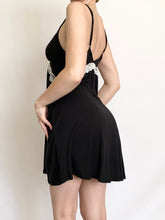 Load image into Gallery viewer, Lace Trim Victoria's Secret Soft Black Nightie (S)