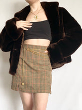 Load image into Gallery viewer, Cocoa Brown 1960s Faux Fur Vintage Coat (M)
