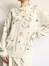 Load image into Gallery viewer, Floral Embroidered Sweater (S)