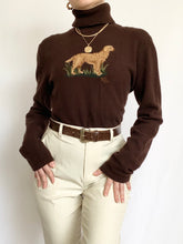 Load image into Gallery viewer, Vintage Ralph Lauren Golden Retriever Turtleneck (M/L)