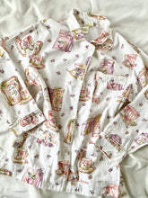 Load image into Gallery viewer, Victoria’s Secret Gold Label Cotton Teacup Pajama Set (L)