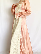 Load image into Gallery viewer, Pink Satin Gunne Sax Renaissance Princess Gown (XS)