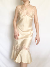 Load image into Gallery viewer, Heavenly Silk Ruffle Victoria’s Secret Midi Gown (XS)