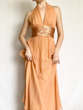 Load image into Gallery viewer, Silk Apricot Ribbon Sash Gown (4)