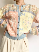 Load image into Gallery viewer, Pastel Cherub Rosette Cardigan (M)