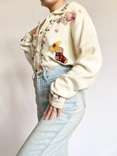 Load image into Gallery viewer, Shabby Chic Holiday Stockings Cardigan Sweater