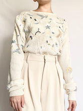 Load image into Gallery viewer, Floral Embroidered Sweater (S)