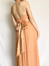Load image into Gallery viewer, Silk Apricot Ribbon Sash Gown (4)