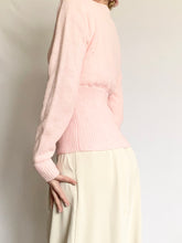 Load image into Gallery viewer, Pink 1950s Pointelle Cardigan (XS)