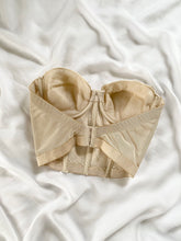 Load image into Gallery viewer, Beige Lace Vintage Bustier (34C)