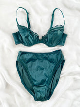 Load image into Gallery viewer, Emerald 80s Christian Dior Bra & Panty Set (36B, M)