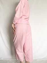 Load image into Gallery viewer, Pink Frosting Gingham 1950s Pajama Set (M)