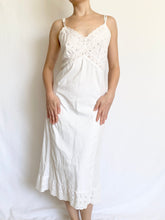 Load image into Gallery viewer, Eyelet 1950s Cottage Slip Dress (S/M)