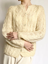 Load image into Gallery viewer, Hand Made Italian Mohair Cardigan Sweater (S)