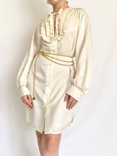 Load image into Gallery viewer, Satin De Lyse Victorian Style 1950s Cream Nightgown (S-L)