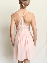 Load image into Gallery viewer, Pink Victoria's Secret Chiffon Babydoll Slip Dress (XS)