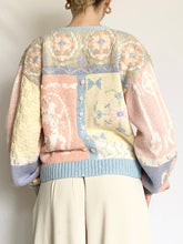 Load image into Gallery viewer, Pastel Cherub Rosette Cardigan (M)