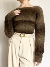 Load image into Gallery viewer, Ombré Teddy Bear Mohair 80s Sweater (M)