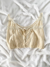 Load image into Gallery viewer, Silk Antique Victorian Ivory Camisole (M/L)