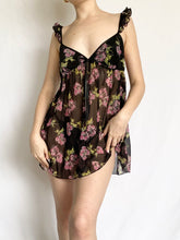 Load image into Gallery viewer, Victoria's Secret Sheer Floral Babydoll Slip Dress (S)