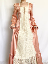 Load image into Gallery viewer, Pink Satin Gunne Sax Renaissance Princess Gown (XS)