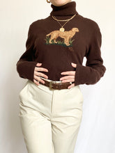 Load image into Gallery viewer, Vintage Ralph Lauren Golden Retriever Turtleneck (M/L)
