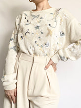Load image into Gallery viewer, Floral Embroidered Sweater (S)