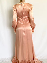 Load image into Gallery viewer, Pink Satin Gunne Sax Renaissance Princess Gown (XS)