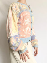 Load image into Gallery viewer, Pastel Cherub Rosette Cardigan (M)