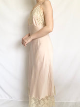 Load image into Gallery viewer, Powder Pink 1940s Pure Silk Bias Cut Gown (XS)