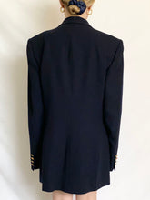 Load image into Gallery viewer, Vintage Ralph Lauren Navy Emblem Crest Wool Blazer (10)