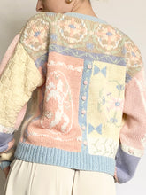 Load image into Gallery viewer, Pastel Cherub Rosette Cardigan (M)