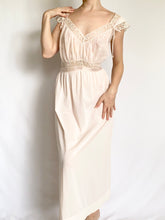 Load image into Gallery viewer, 1950s Delicate Embroidered Flower Slip Dress (M/L)