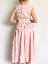 Load image into Gallery viewer, Pink Pinstripe 1950s Party Dress (XS)