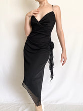 Load image into Gallery viewer, Black Magic Asymmetrical Evening Dress (S)