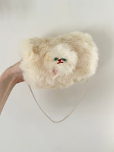 Load image into Gallery viewer, 1940s 1950s White Ivory Kitten Fur Hand Muff
