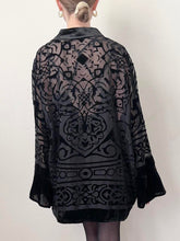 Load image into Gallery viewer, Witchy Burn Out Velvet Kimono (L)
