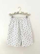 Load image into Gallery viewer, Ditzy Blue Floral Paperbag Cotton Denim Shorts (2)
