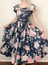 Load image into Gallery viewer, Floral Shabby Chic Cotton Belted Dress (S/M)
