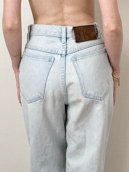 Vintage Calvin Klein Lightwash 100% Cotton Denim Jeans (24”)