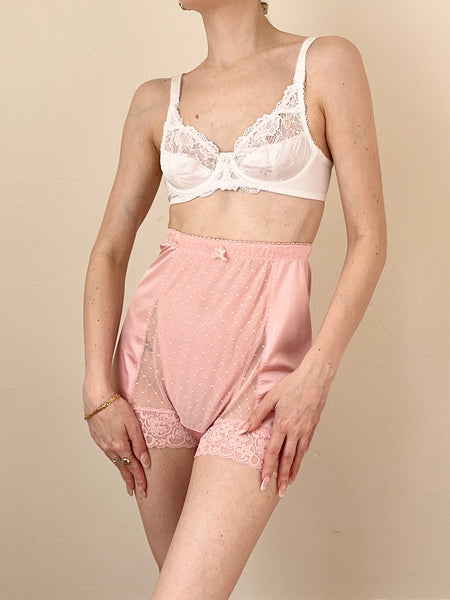 Pink Silky Vintage Bloomer Shorts (M)